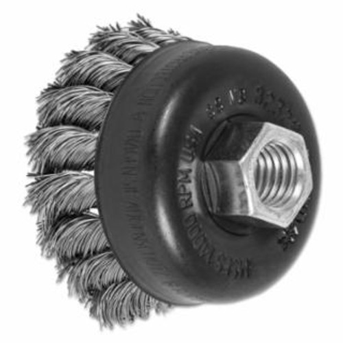 PFERD 2-3/4" KNOT WIRE CUP BRUSH .014 SS WIRE