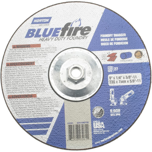 C20T-9" X 1/4" X 5/8-11T27 NOR-BF FNDRYHD