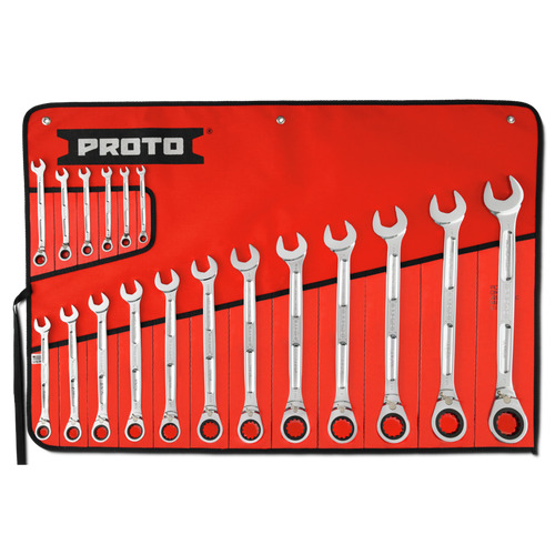 PROTO 8 PIECE COMBO REVERSIBLERATCHETING WRENCH SET