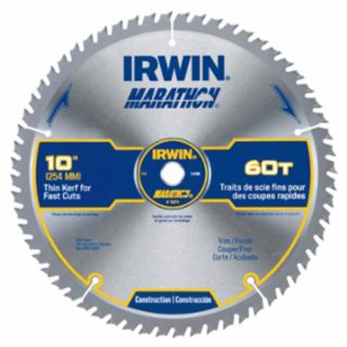 IRWIN 10" X 60T X 5/8" MARATHON CIRCULAR SAW BLADE