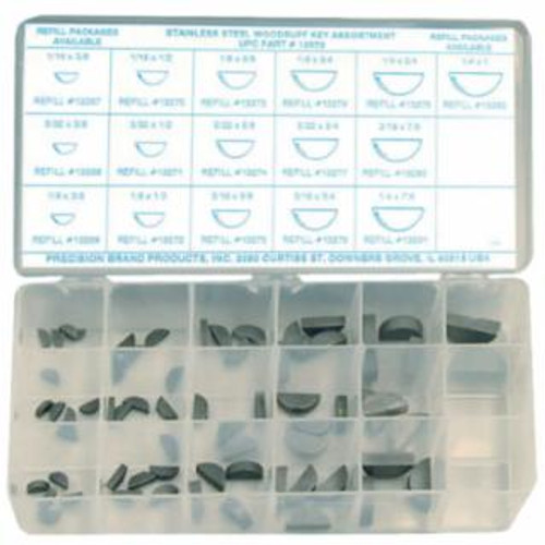 PRECISION BRAND STAINLESS STEEL WOODRUFFKEY ASSORTMENT 66 PIECE