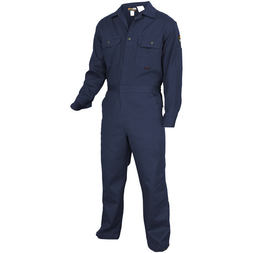 MCR SAFETY DELUXE FR COVERALL NAVYBLUE 40T