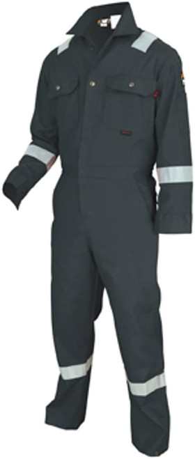 MCR SAFETY DELUXE FR COVERALL  SILVER RT  RED 36T