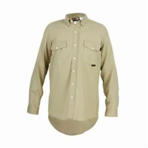 MCR SAFETY FR LONG SLEEVE WORK SHIRT TAN X2T