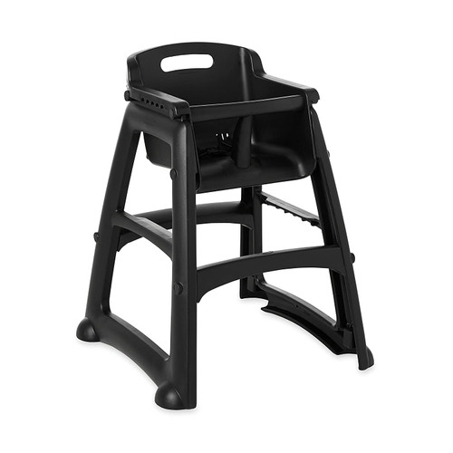 RUBBERMAID COMMERCIAL BLACK STURDY YOUTH CHAIRSEAT W/WHEELS
