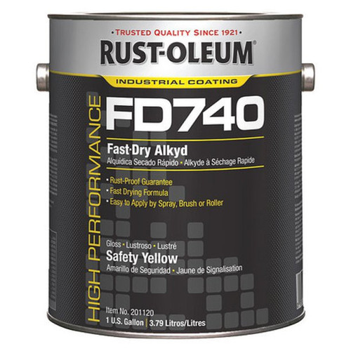 RUST-OLEUM FD740 FAST DRY ALKYD  GLOSS SAFETY GREEN  1 GAL