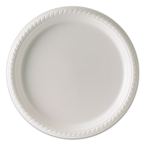 SOLO 10-1/4" ROUND WHITE PLATE PLASTIC 500