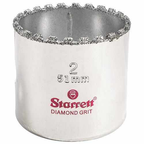 L.S. STARRETT DIAMOND GRIT HOLE SAW  2" - 51MM DIAMETER