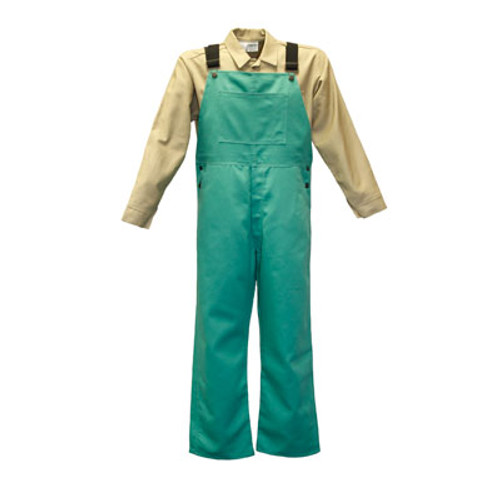 STANCO 9 OUNCE VISUAL GREEN FRBIB OVERALL 4XL