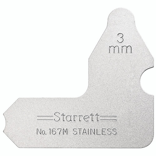 L.S. STARRETT 167M-3 3MM RADIUS GAGE
