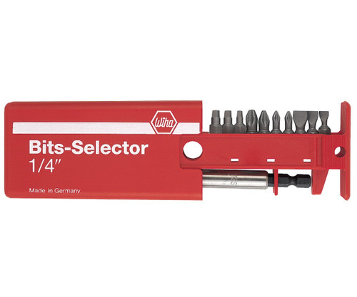 WIHA TOOLS SLOTTED-PHILLIPS-& SQUARE BITS SELECTOR SE