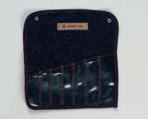 WRIGHT TOOL 7 POCKET DENIM TOOL ROLL13"X13-3/4"