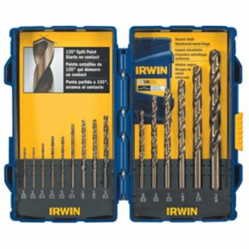 IRWIN 15 PIECE COBALT DRILL BIT SET