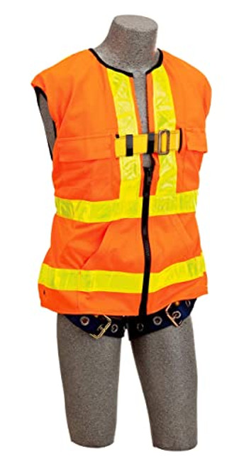 DBI-SALA DELTA VEST HARNESS (HI VIS ORANGE) TB LEGS- SIZE