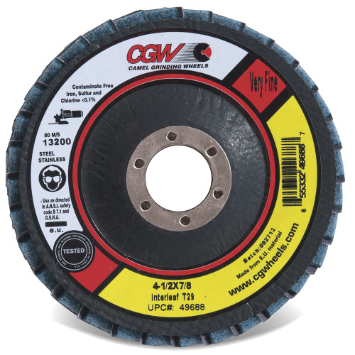 CGW ABRASIVES 4-1/2X5/8-11 T29 MEDIUM 49690