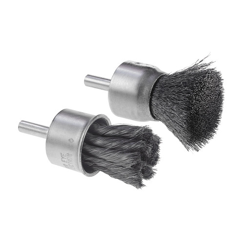 CGW Abrasives 60591 3/4Crimped End Brush 1/4" Sk Wire Brush End, 5 Pack