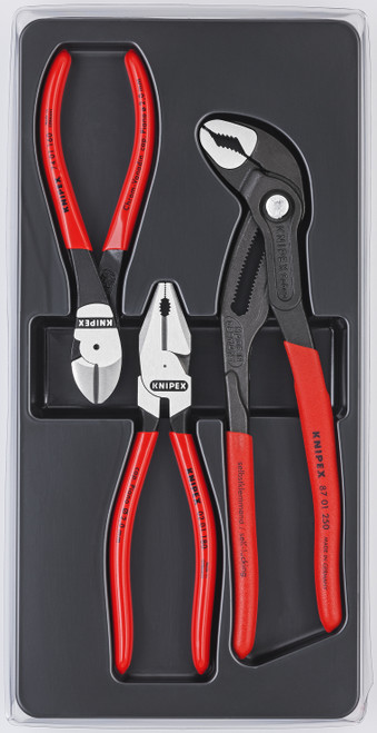 KNIPEX 3 Pc High Lev. Combination, Diagonal, Cobra Set 2010