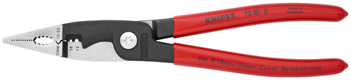 KNIPEX 6-in-1 Electrical Installation Pliers 12 and 14 AWG 13818SBA