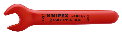 KNIPEX Open End Wrench-1000V Insulated 1/2" 98001/2"