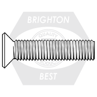 5/8"-11 x 1 3/4" Flat Head Socket Cap Screws, Alloy, Thermal Black Oxide (USA), Qty 25