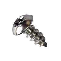 #10-12 x 1 1/2" Self-Tapping Screws, 6-Lobe Pin-In Flat Head, Tamper Resistant, Type A, 304 Stainless Steel, Fully Threaded, Qty 500