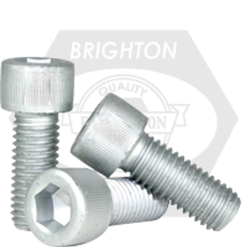 M10-1.50 x 50 mm Socket Cap Screw 8.8 DIN 912, Coarse, Zinc Cr+3, Partially Threaded, Qty 50