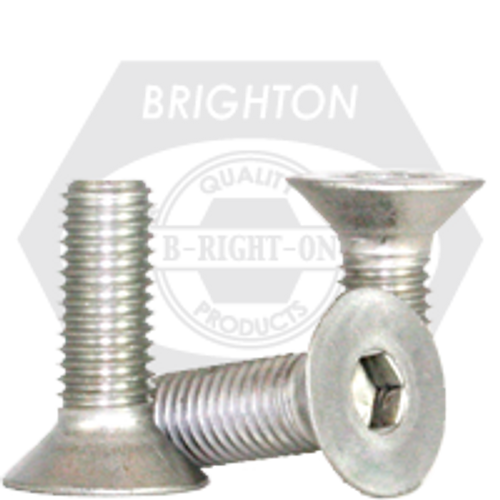 M16-2.00 x 30 mm Flat Head Socket Cap Screws, Coarse, 18-8 Stainless Steel A2, Fully Threaded, Qty 50