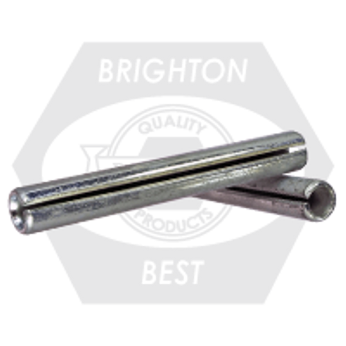1/4" x 11/16" Spring Pins Zinc Cr+3, Qty 250