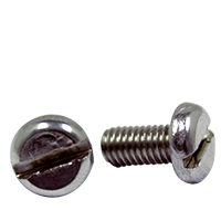 M4-0.70 x 55 mm DIN 85, Pan Slot Machine Screw A2, Fully Threaded, Qty 100
