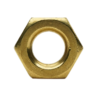 3/8"-24 Brass Hex Jam Nut (Inch), Qty 400
