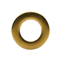 M6 Metric Flat Washers, Brass, DIN 125A, Qty 400