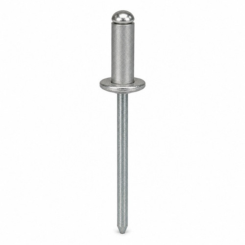 Aace 6-4 3/16 (.126-.250) Alum/Alum Dome Closed-End Blind Rivets, Qty 500