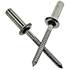 Stssce 6-6 3/16 (.251-.375) 304 Stainless Steel/Stainless 420 Grooved Dome Closed-End Blind Rivets, Qty 500