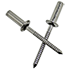 Ssmg 62-64 3/16 (.063-.250) Steel/Steel Zinc Dome Head Multi-Grip Type Blind Rivets, Qty 500