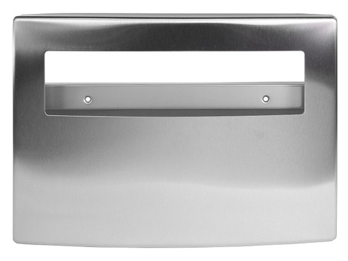 BOBRICK 4221 ConturaSeries Stainless Steel Surface-Mounted Toilet Seat-Cover Dispenser, Satin Finish, 2" Length, 11" Height, 15-3/4" Width, Medium