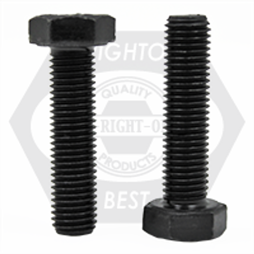 7/8"-9 x 5" Hex Cap Screws, Grade 5, Plain Finish (China), Partially Threaded, Coarse, Qty 35