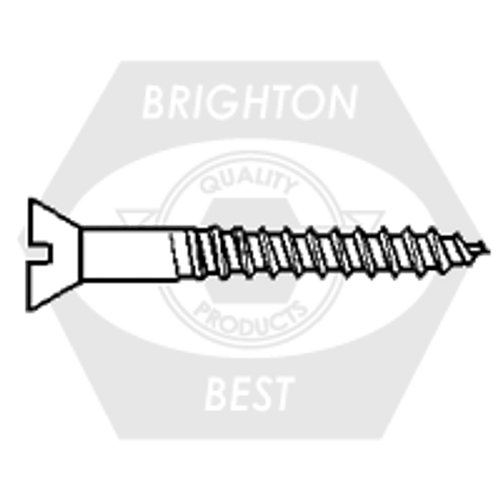 #10 x 2 1/2" Flat Head Phil Wood Screw Plain, Qty 2000