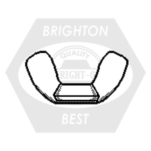 1/4"-20 Light Series Wing Nut,Type-A, Plain Finish, Qty 3750