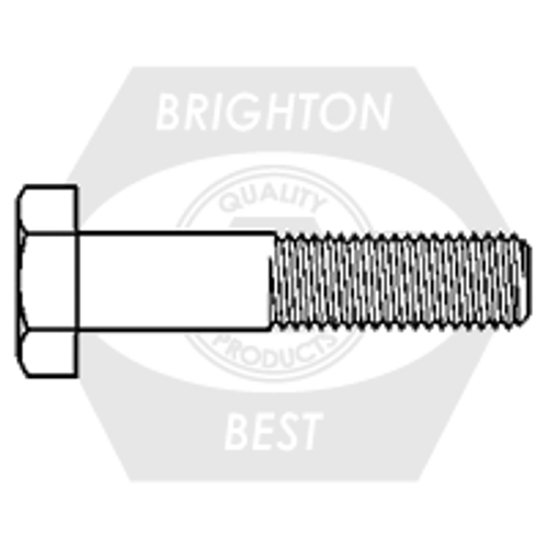 1/4"-20 x 2 1/4" Hex Bolts, A307 Grade A, Zinc Yellow Cr+6(Inch), Partially Threaded, Qty 1300