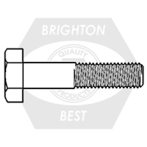 5/16"-18 x 3/4" Grade 2 Hex Cap Screw Zinc Yellow Cr+6, Fully Threaded, Qty 1000