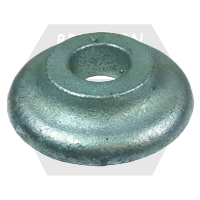 1 1/2" Ogee Washers, Class 30 Grey Iron, HDG Hot-Dipped Galvanized, Qty 12