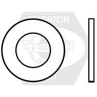 5/8" F436 Round Washers, HDG Hot-Dipped Galvanized, USA, Qty 1000