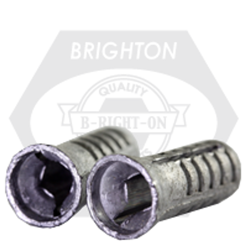 1/8" x 3/4" Wood Screw Anchor Lead Alloy, Plain Finish, Qty 10000