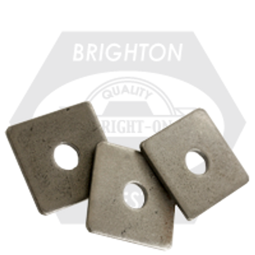 5/8" x 2 1/2" x 0.250 Square Plate Washer Plain, Qty 100