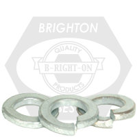 M45, DIN127B Split Lock Washers Thru-Hardened Zinc-Blue Cr+3, Qty 60