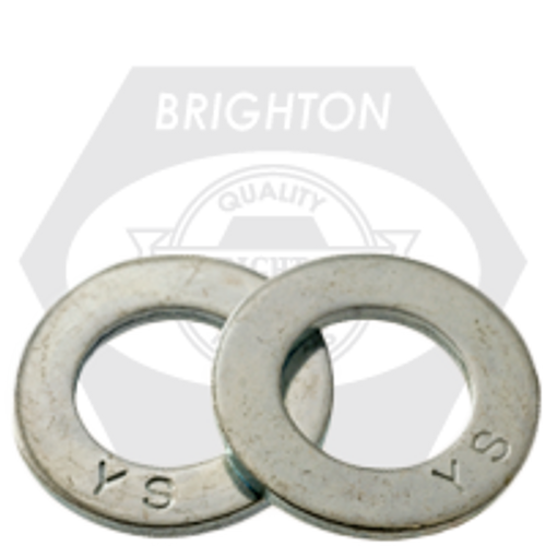 M2.5, DIN 125A Flat Washer, 140 Hv Zinc Cr+3, Qty 90000