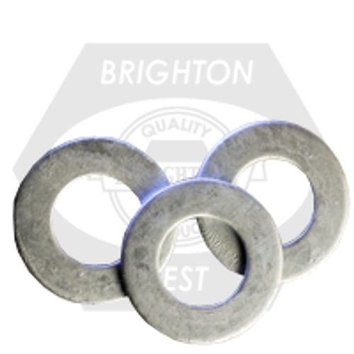 #10 SAE Flat Washers Low Carbon, Hot-Dipped Galvanized HDG, Qty 50