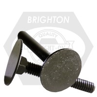 3/8"-16 x 1 1/2" Elevator Bolts, Flat Head Countersunk #1 Norway Head, Grade 2, Plain Finish, Fully Threaded, Qty 450