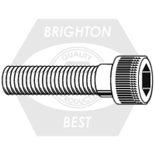 3/8"-16 x 2 1/4" Left Thread Socket Head Cap Screws, Thermal Black Oxide, Alloy, Made in USA, (Inch), Fully Threaded, Qty 150