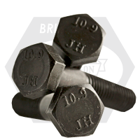 M24-3.00 x 70 mm, DIN 931 / ISO 4014, Coarse, Hex Cap Screws, Class 10.9, DIN 931, Coarse, Alloy, Plain Finish, Partially Threaded, Qty 50